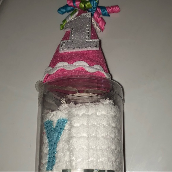 Baby 1st birthday bib and hat set ONLY ONE LEFT!!! - Picture 2 of 3